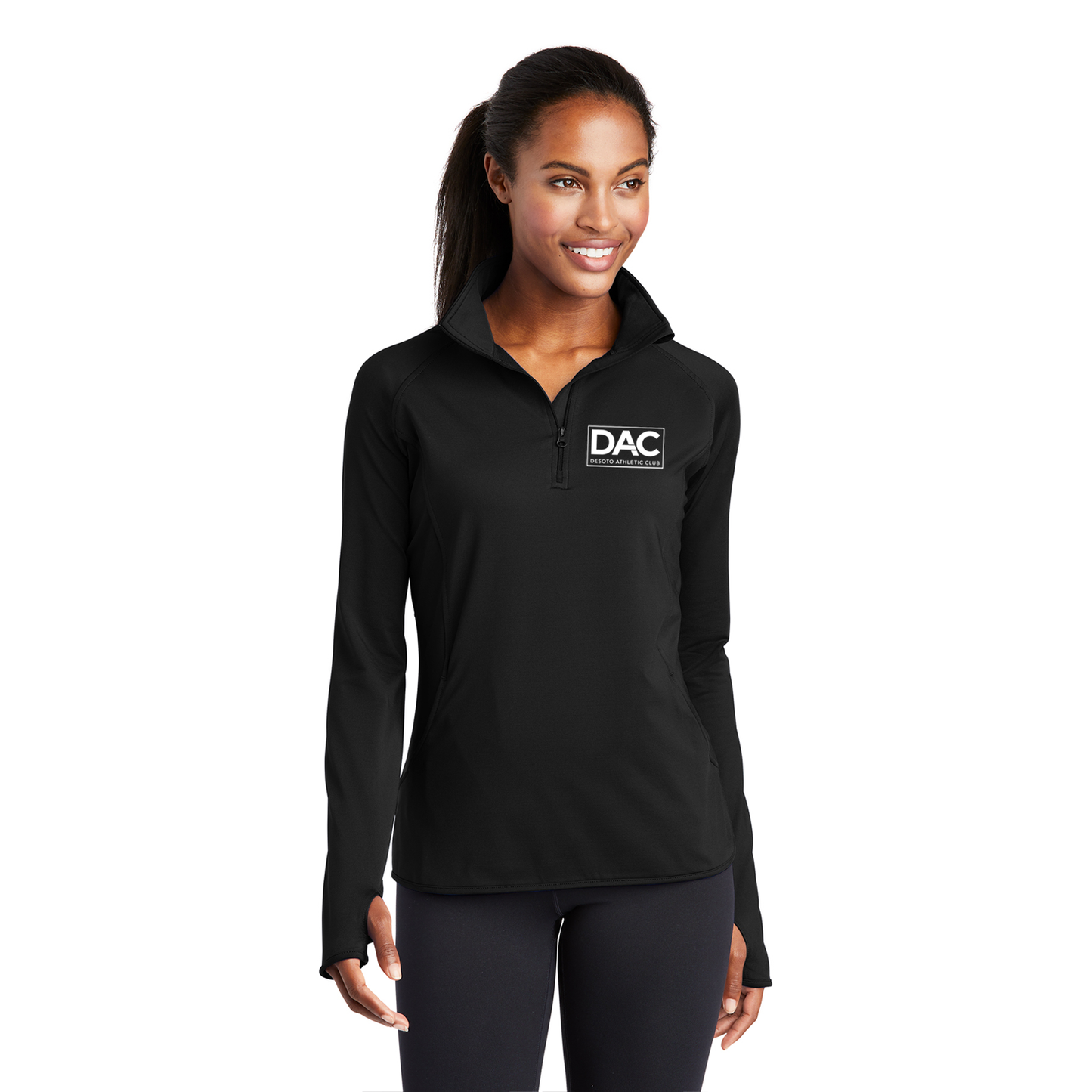 Ladies Stretch 1/4-Zip Pullover